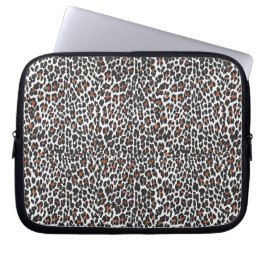 Capa Para Notebook Bolsa de laptop-Impressão de-pele branca-leopardo