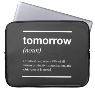 Capa Para Notebook Bolsa de laptop Inspiradora Amanhã