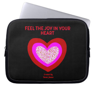 Capa Para Notebook Bolsa de laptop Joyful Heart Neoprene