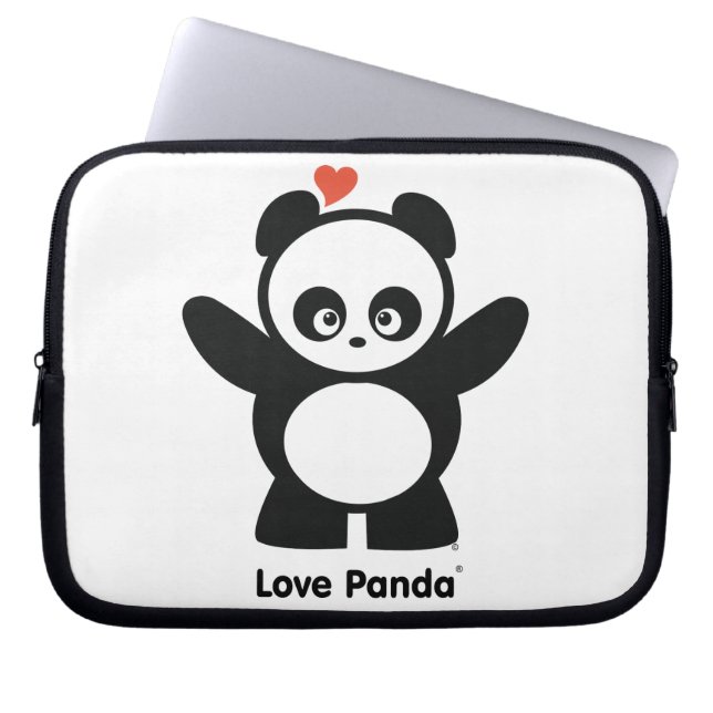 Capa Para Notebook Bolsa de laptop Love Panda® (Frente)