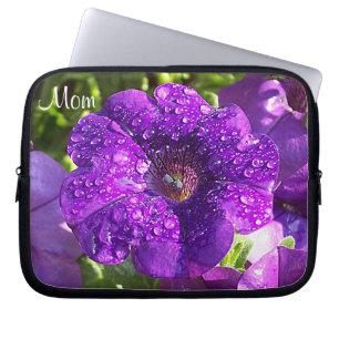 Capa Para Notebook Bolsa de laptop "Mãe" do Jardim de Petunia Roxo