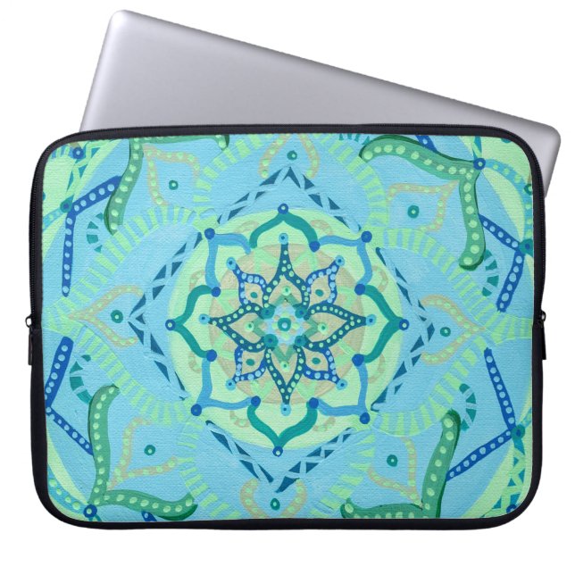 Capa Para Notebook Bolsa de laptop Mandala (Frente)