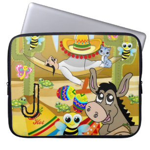Capa Para Notebook Bolsa de laptop mexicano Donkey Bumblebee