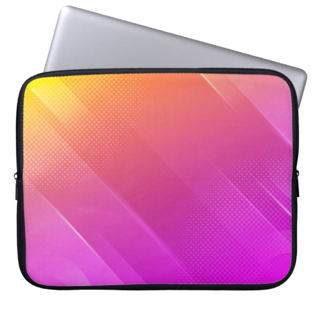 Capa Para Notebook Bolsa de laptop moderna de textura de meia-tona am (Frente)