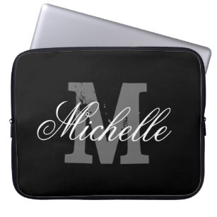 Capa Para Notebook Bolsa de laptop monográfica de nome personalizado 