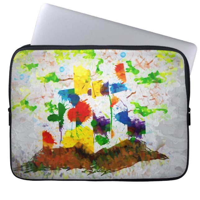 Capa Para Notebook bolsa de laptop "Nature Fantasy Trees" (Frente)