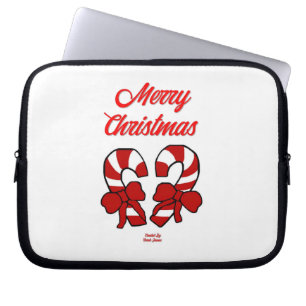 Capa Para Notebook Bolsa de laptop Neoprene de Canas de Natal