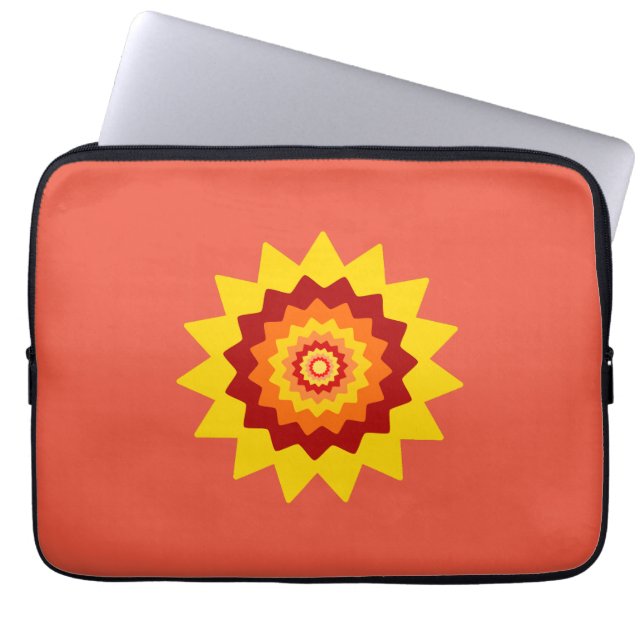 Capa Para Notebook Bolsa de laptop Odd Flor de 13 polegadas (Frente)