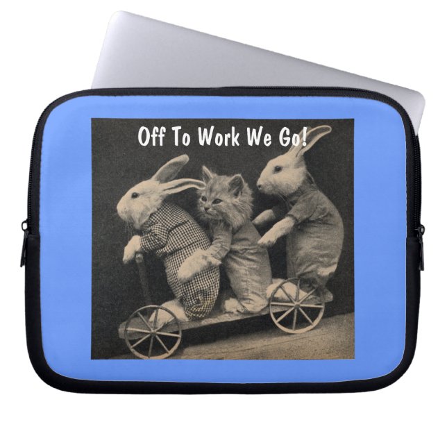 Capa Para Notebook bolsa de laptop "Off to Work" (Frente)