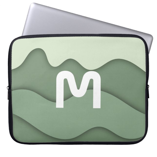 Capa Para Notebook Bolsa de Laptop Onda Sage Personalizada (Frente)