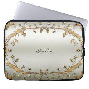 Capa Para Notebook Bolsa de laptop Ornamentado ouro