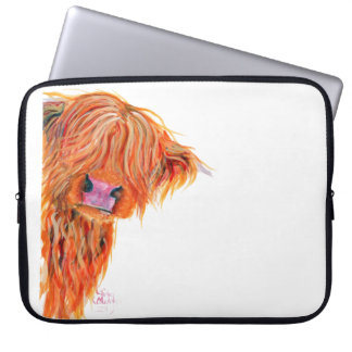 Capa Para Notebook Bolsa de laptop "PEEKABO" da Escócia Highland Cow