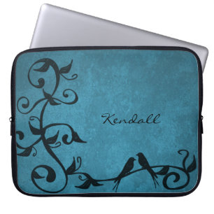 Capa Para Notebook Bolsa de laptop Personalizada Blue Lovebird