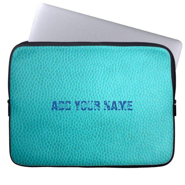 Capa Para Notebook Bolsa de laptop personalizada de Neoprene Turquesa (Frente)