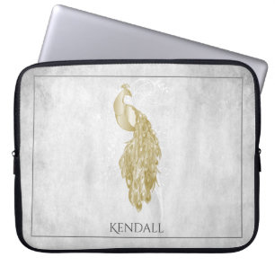 Capa Para Notebook Bolsa de laptop Personalizada de Peacock Elegante 