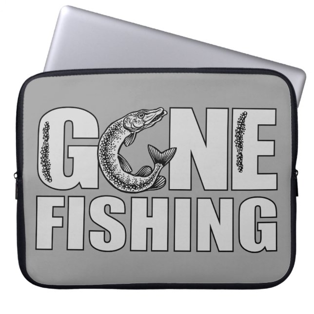 Capa Para Notebook Bolsa de laptop personalizada DE PESCA DESAPARECID (Frente)