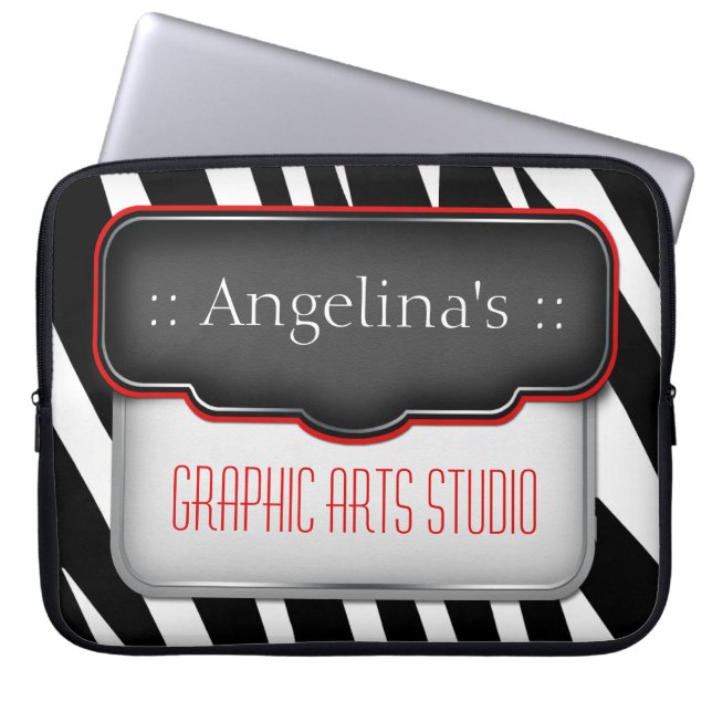 Capa Para Notebook Bolsa de laptop Personalizada Design Vermelha Excl (Frente)