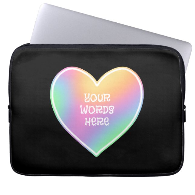 Capa Para Notebook Bolsa de laptop Personalizada do Arco-Íris (Frente)