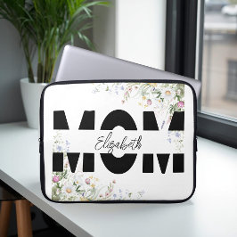 Capa Para Notebook Bolsa de Laptop Personalizada Floral Elegante para