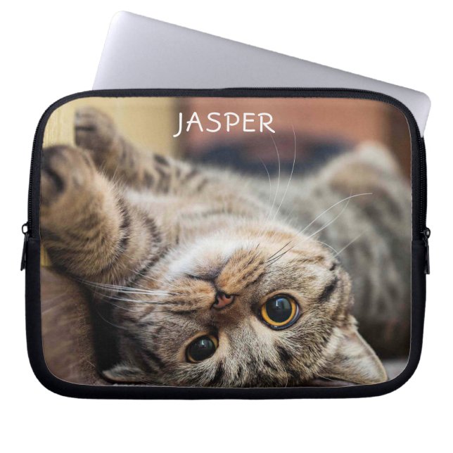 Capa Para Notebook Bolsa de laptop Personalizada Gato Gato-Gato (Frente)