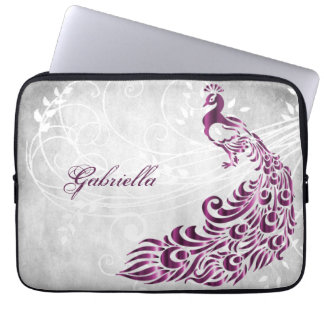 Capa Para Notebook Bolsa de laptop Personalizada Magenta Peacock