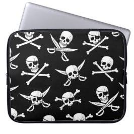 Capa Para Notebook Bolsa de laptop Pirata do Capitão Cruzado