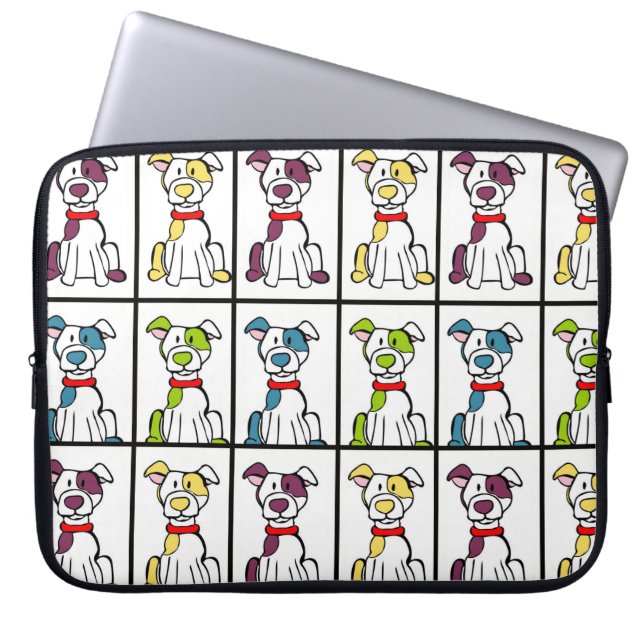 Capa Para Notebook Bolsa de laptop Pitbull (Frente)