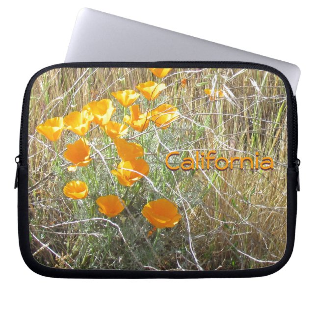 Capa Para Notebook Bolsa de laptop - Poppies California (Frente)