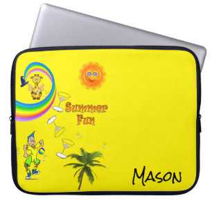 Capa Para Notebook Bolsa de laptop Rainbow Beach