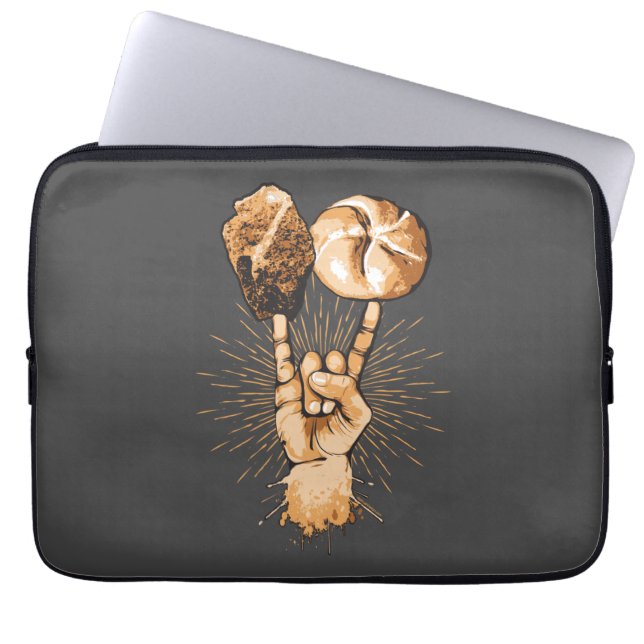 Capa Para Notebook Bolsa de laptop Rock and Roll (Frente)