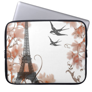 Capa Para Notebook Bolsa de laptop romântica da Torre Eiffel de Paris