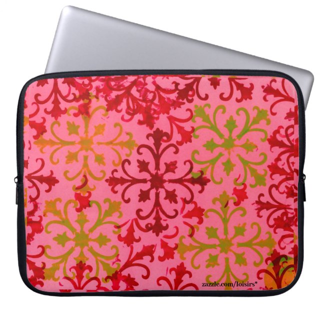 Capa Para Notebook Bolsa de laptop rosa (Frente)