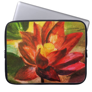 Capa Para Notebook Bolsa de laptop rosa do Lotus Neoprene 15"