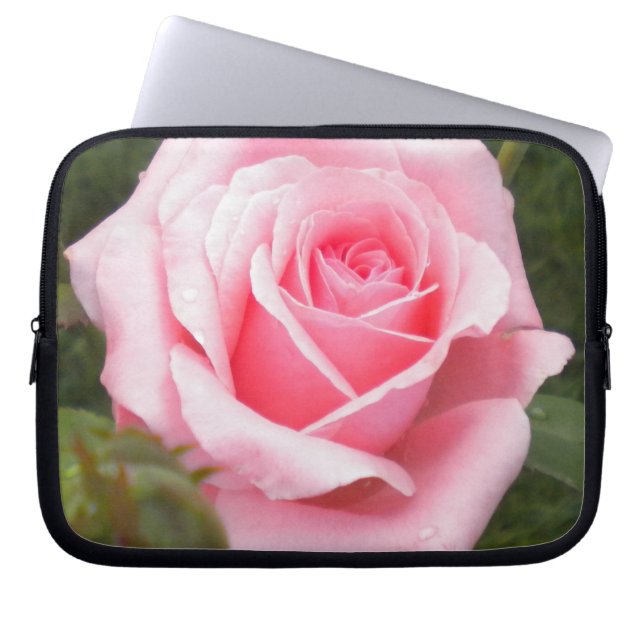 Capa Para Notebook Bolsa de laptop rosa pálido (Frente)