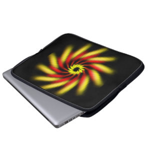 Capa Para Notebook Bolsa de laptop - Roteiro em vermelho e amarelo