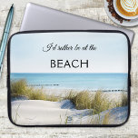 Capa Para Notebook Bolsa de laptop Summer Beach Dunes<br><div class="desc">Bolsa de laptop com uma imagem de dunas sobre uma praia e um oceano num dia ensolarado pacífico.</div>