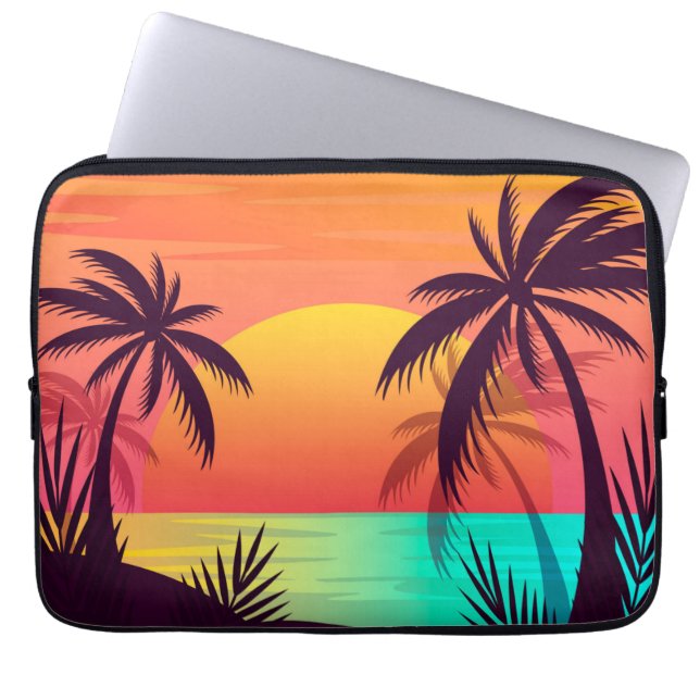Capa Para Notebook Bolsa de laptop sunset (Frente)