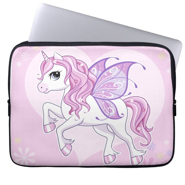 Capa Para Notebook Bolsa de laptop Unicorn (Frente)