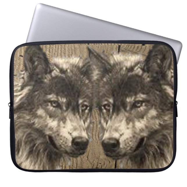 Capa Para Notebook Bolsa de laptop Wolf (Frente)