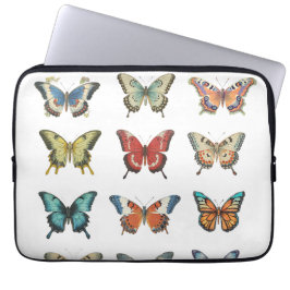 Capa Para Notebook Bolsa Eletrônica Colorida de Borboleta | Capinha p