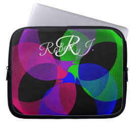 Capa Para Notebook Bolsa Eletrônica de Fusão Geométrica Multicolorida