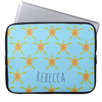 Capa Para Notebook Bolsa Eletrônica de Tartaruga Marinha Ensolarada