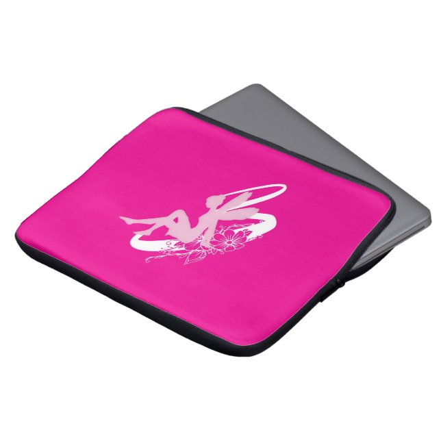 Capa Para Notebook Bolsa Eletrônica Flor de Fada (Frente Topo)