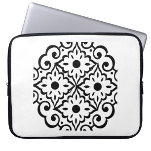Capa Para Notebook Bolsa Eletrônica Minimalista Geométrica Marroquina