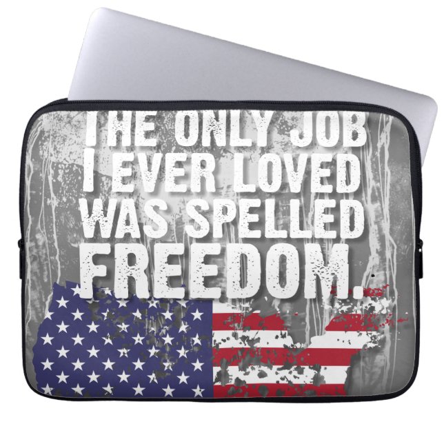 Capa Para Notebook Bolsa Eletrônica – Trabalho Liberdade (Frente)
