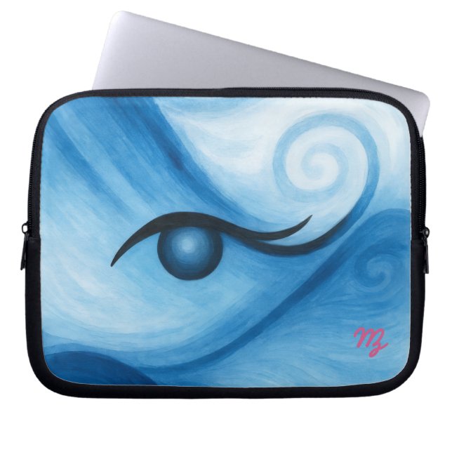 Capa Para Notebook Bolsa eletrônica Water Eye (Frente)