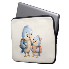 Capa Para Notebook Bolsa Organizadora de Tecnologia do Pássaro Azul F