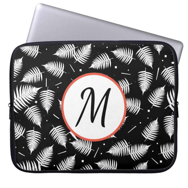 Capa Para Notebook Bolsa para Computador e Laptop com Folhas de Samam (Frente)
