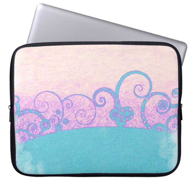 Capa Para Notebook Bolsa para Computador Portátil Fantasia Grunge Pas (Frente)