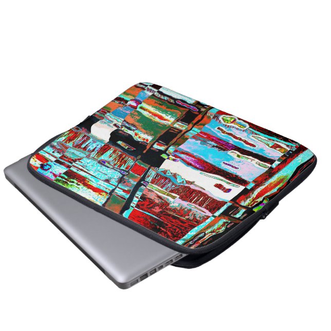 Capa Para Notebook Bolsa para Eletrônicos – Abstrato de Reflexo de Co (Frente Inferior)